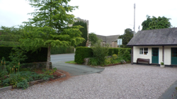 Willow Cottage view to church